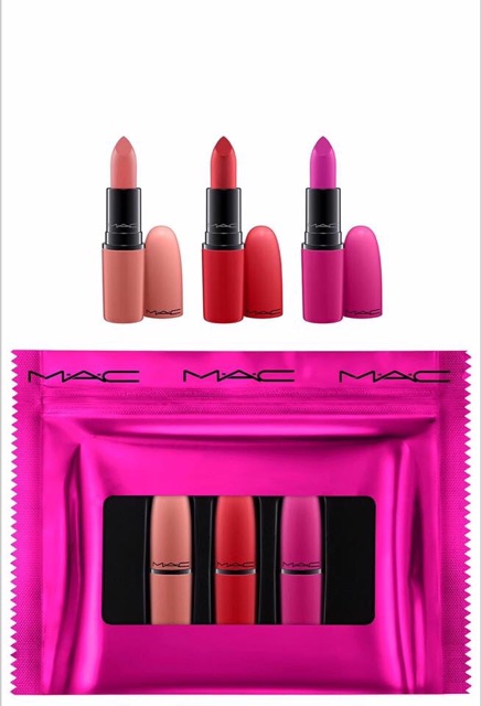 MAC 🌟🌟Tách Set son Mac 3 cây Full siêu iu luôn.