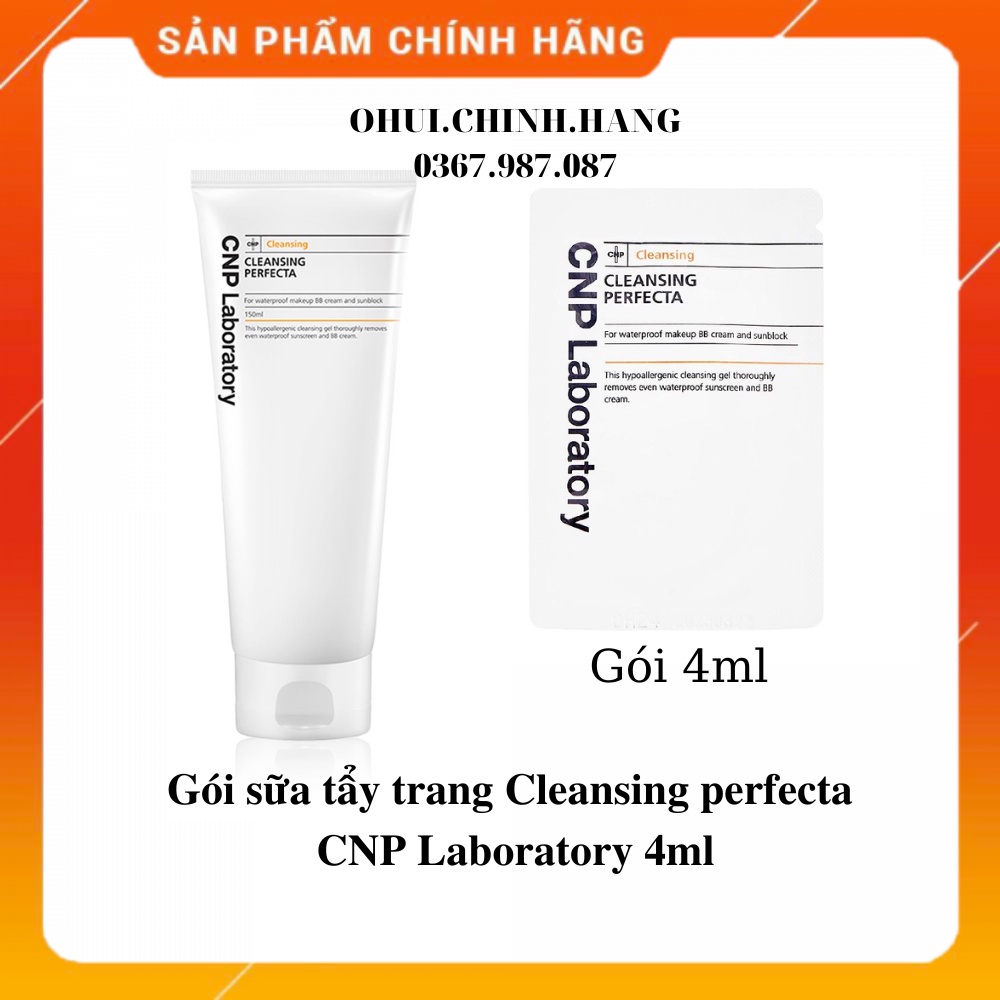 Gói sữa tẩy trang Cleansing perfecta CNP Laboratory 4ml