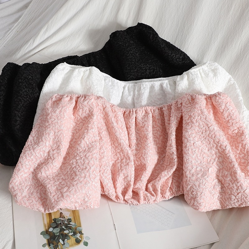 sẵn Áo croptop tay phồng Pinky Summer Collection