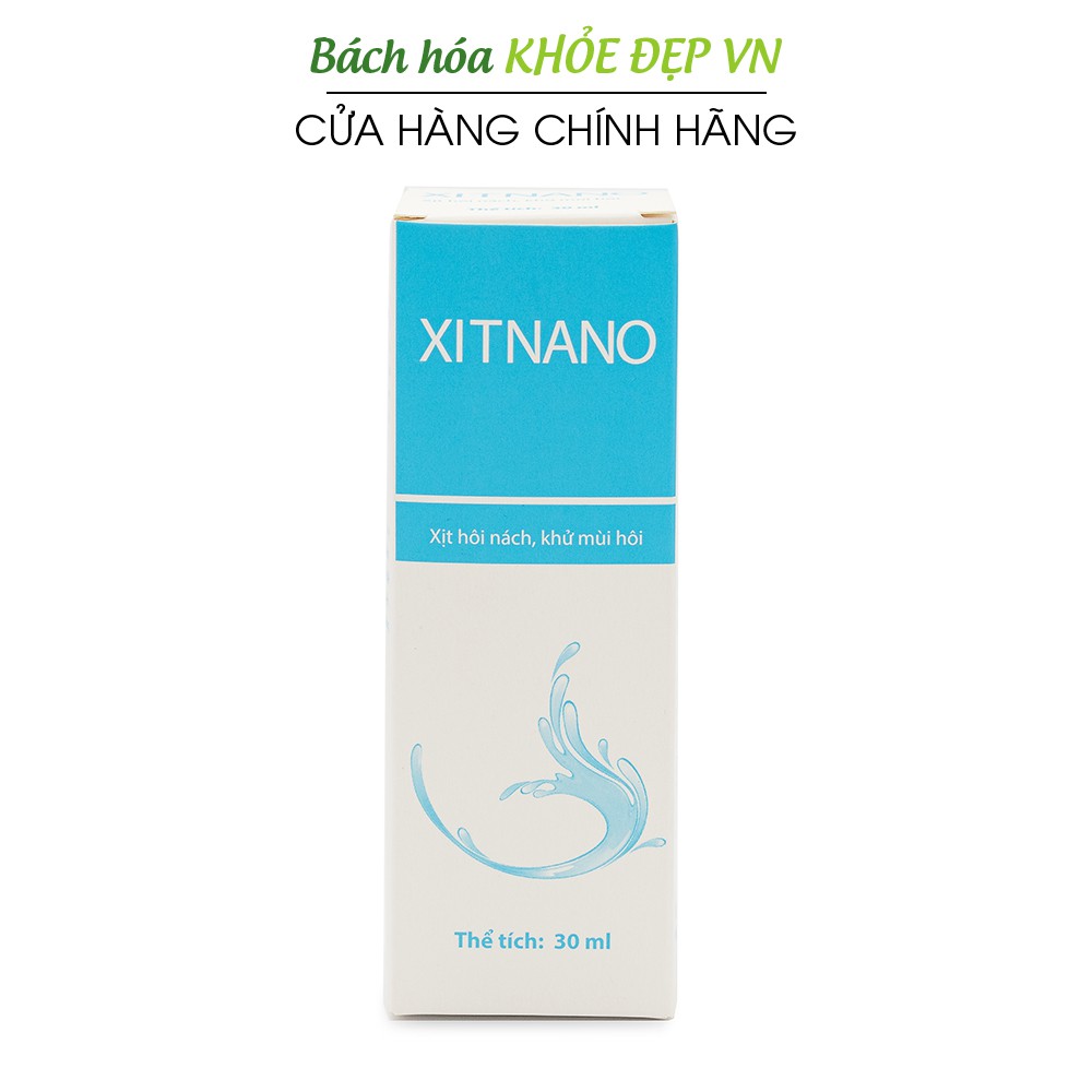 Xịt hôi nách, khử mùi hôi cơ thể, hôi chân XITNANO - Chai 30ml