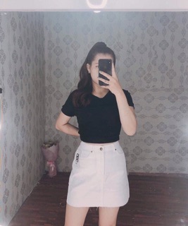 Chân váy jeans chữ A