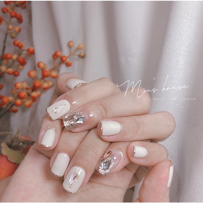 Sơn AS cao cấp sơn móng tay gel màu đen trắng trắng nước gạo thạch đen trắng sữa chua 15ml