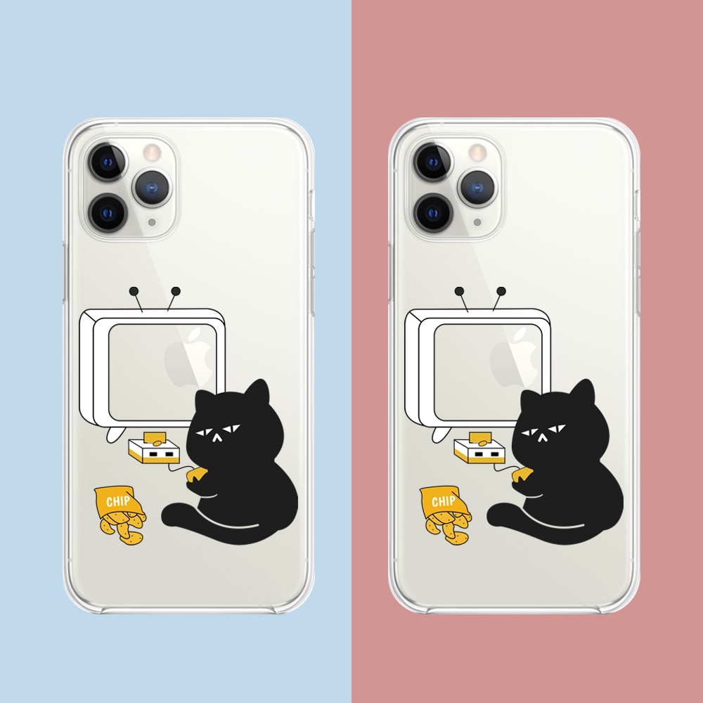 Ốp lưng Vsmart Joy 3/Joy 4/Bee 3/...dẻo trong in hình Mèo TV