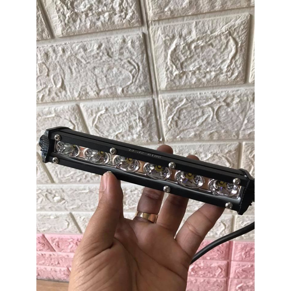 Đèn Trợ Sáng 6 Led Vàng Dài Kiểu Dáng Hammer Led Bar 20cm nhỏ gọn