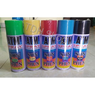 Sơn Xịt  ATM, TV nhiều màu / Sơn xịt nhiều màu thương hiệu ATM, TV