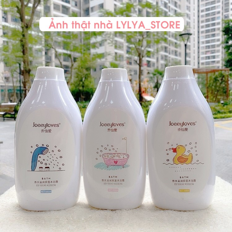 Sữa tắm nước hoa JOEEYLOVES sữa tắm bath dưỡng thể thơm mịn da chai lớn 500ml_Lylya Store