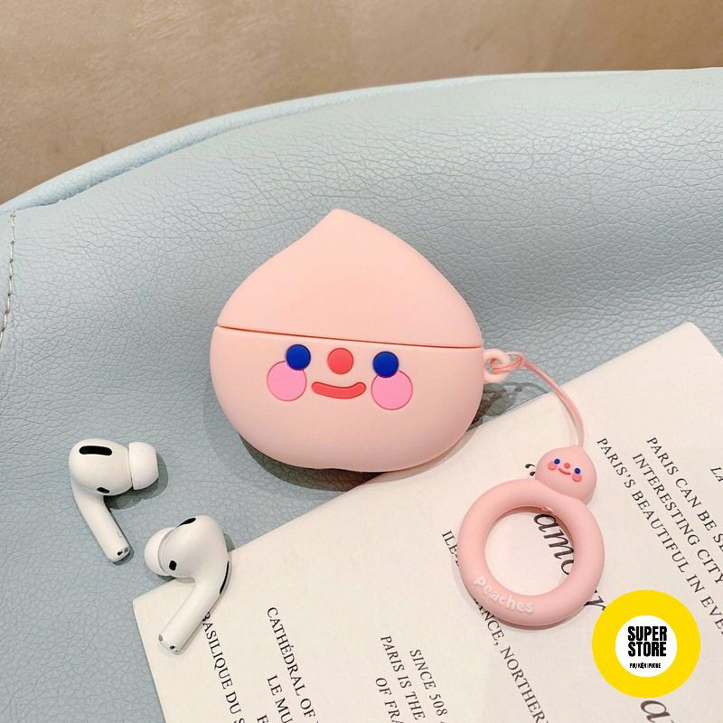 Case Vỏ Bao Airpods Đựng Tai Nghe Airpod 1 2 Pro Hình Trái Cây Cực Cute Bằng Silicon