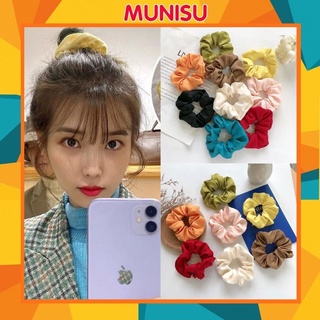 Cột Tóc Vải Scrunchies Dây Buộc Tóc Scrunchies Nhiều Màu Hàn Quốc SC03