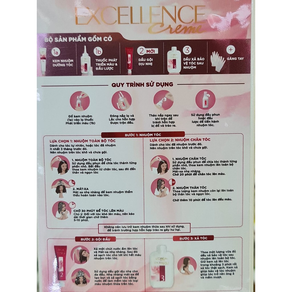 Thuốc Nhuộm Tóc Phủ Bạc LOREAL Excellence Creme