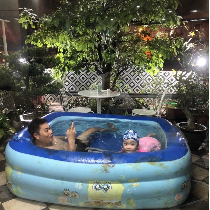 Bể Bơi Swiming Pool 1,5m 3 tầng Cao 50cm ( 1,5m*1m*50cm )