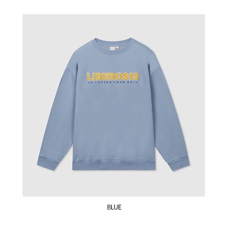 Áo sweater SPAO thêu logo Liberosis xuất Hàn