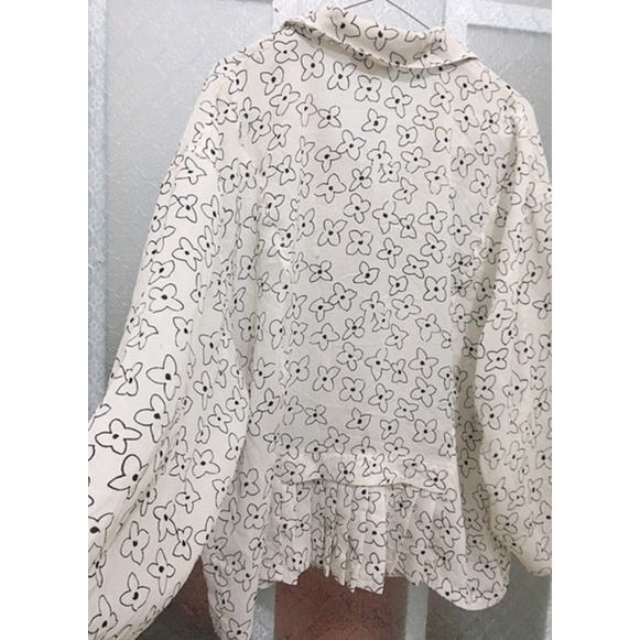 2hand áo sơ mi vintage hoa nhí