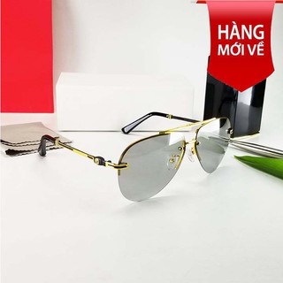 Kính đổi màu nam, dùng cả ngày và đêm - Đủ hộp đựng kính và khăn lụa - Bảo hành 12 tháng