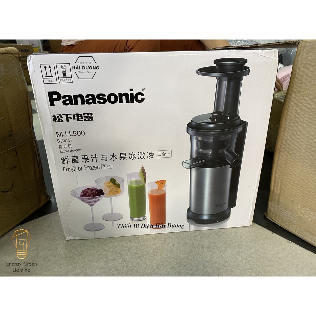 Máy ép chậm Panasonic MJ-L500 150w - Giữ nguyên dưỡng chất trong nước ép - Vòi chống nhỏ giọt - Bảo hành 12 tháng