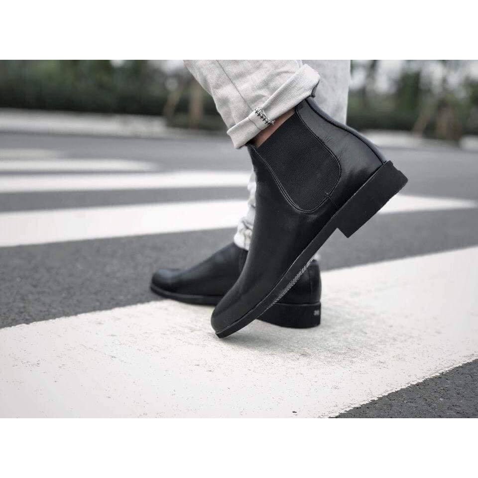 GIÀY CHELSEA BOOT NAM, ĐẾ CAO 3CM