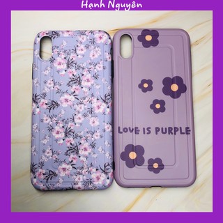 Ốp lưng hoa nhí tím nhạt dành cho iphone 7plus/8plus, ip x/xs, iphone xsmax
