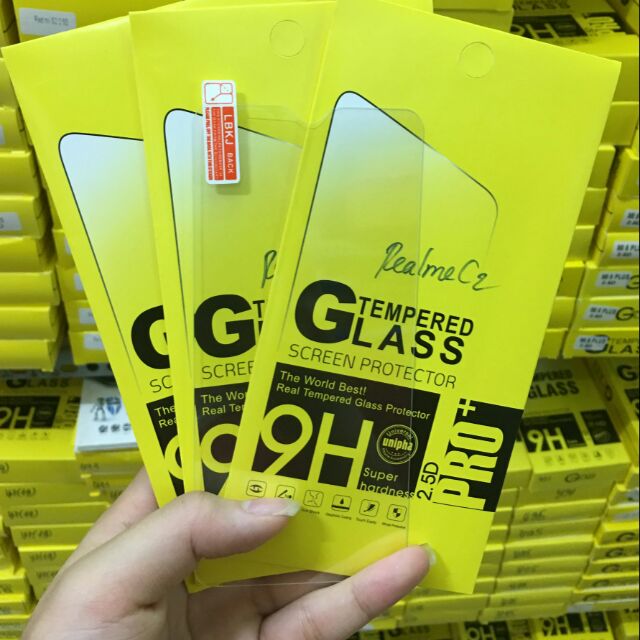 Bộ 3c kính cường lực Oppo Realme C2 (Không full màn)