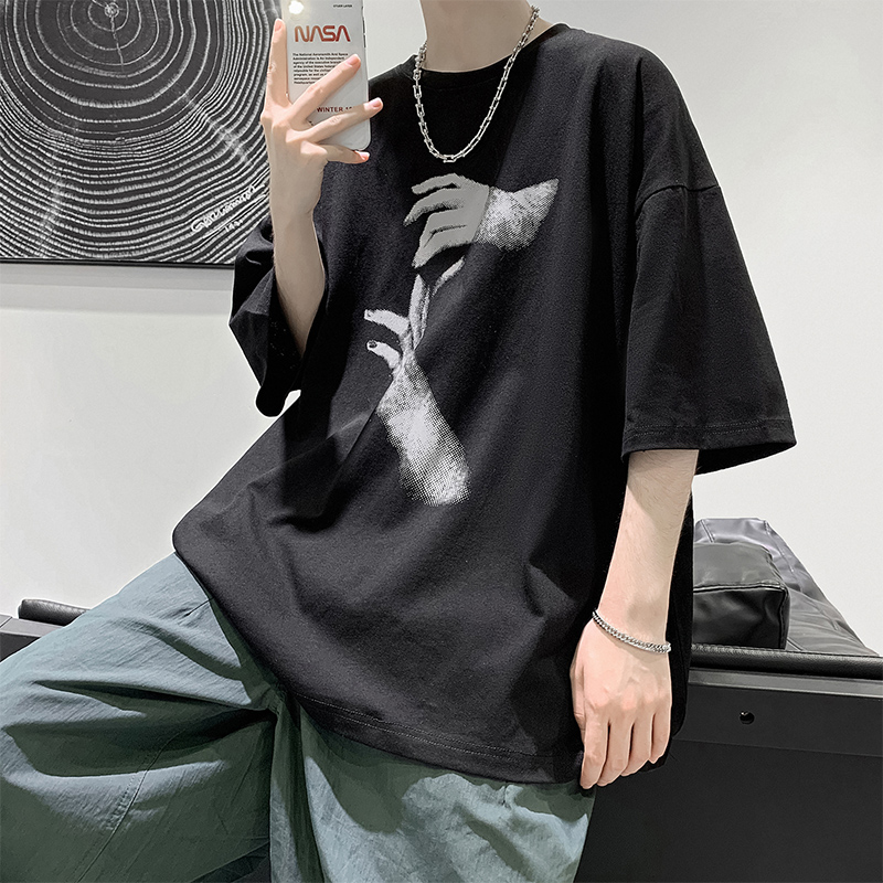 Áo thun tay ngắn kiểu dáng thời trang dành cho nam cỡ M-8XL