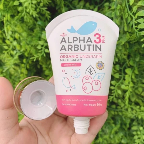 Kem dưỡng trắng vùng da dưới cánh tay Precious Skin Alpha Arbutin 3 Plus Organic Underarm Night Cream 50g