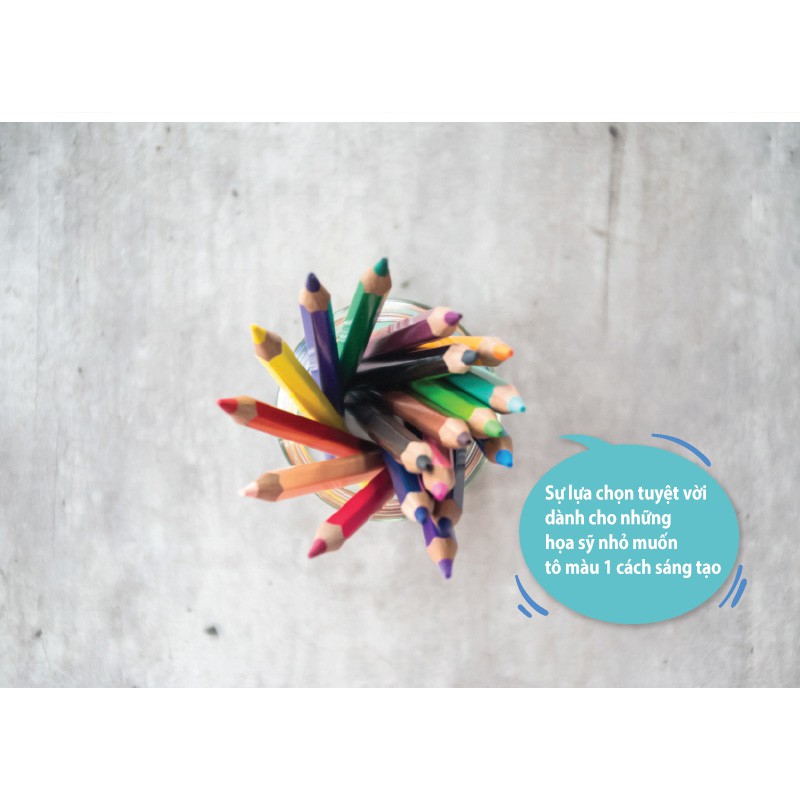 Bút chì màu STABILO Jumbo Colored Pencils hộp 12 màu cây dài (CLJ1877L)