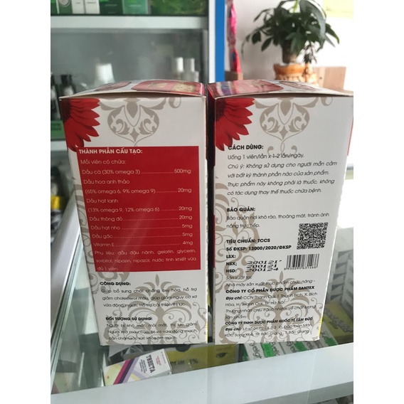 ✅ Solu Omega DHA 369 TD hộp 60 viên chống oxy hóa, giảm mỡ máu, sáng mắt, tốt cho tim mạch, huyết áp