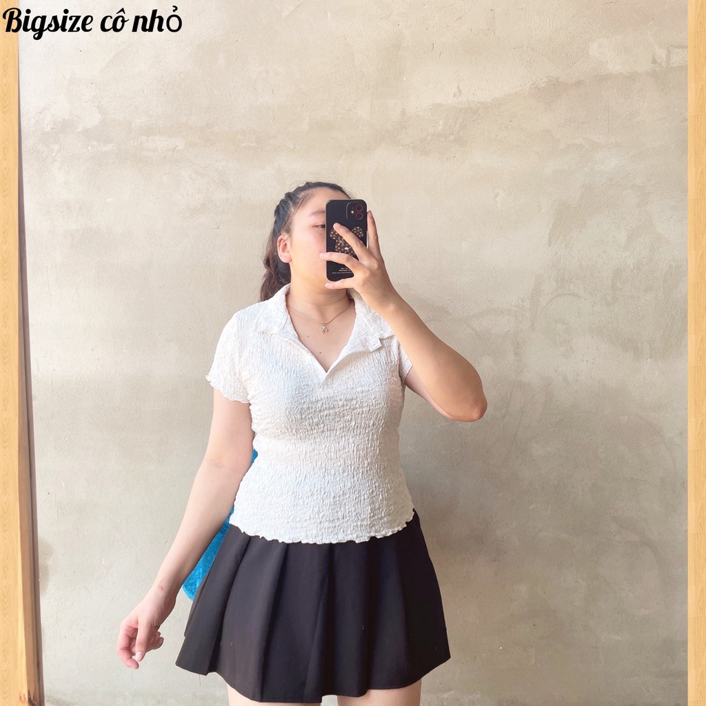 Áo Thun Kiểu Bigsize Cổ Bẻ Chất Liệu Vải Xốp Mặc Mát Mềm Mịn Lên Phom Cực Xinh MÃ XỐP5