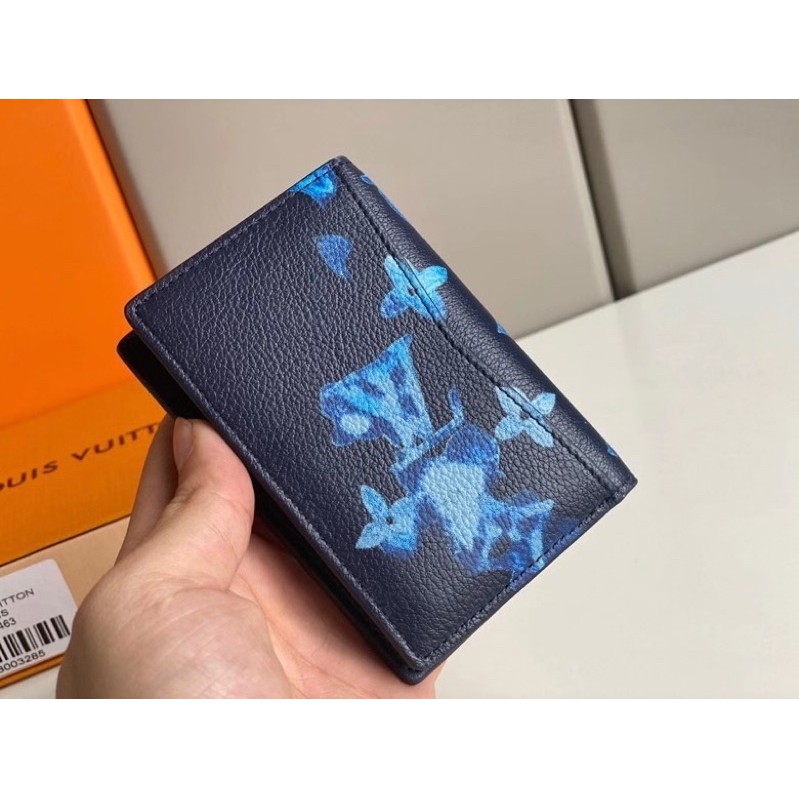 Ví gập cho nam Louis Vuitton LV da thật cao cấp bản 1-1 vip logo nhoè màu siêu hot