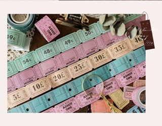 Băng keo dán trang trí dạng tickit 🎟