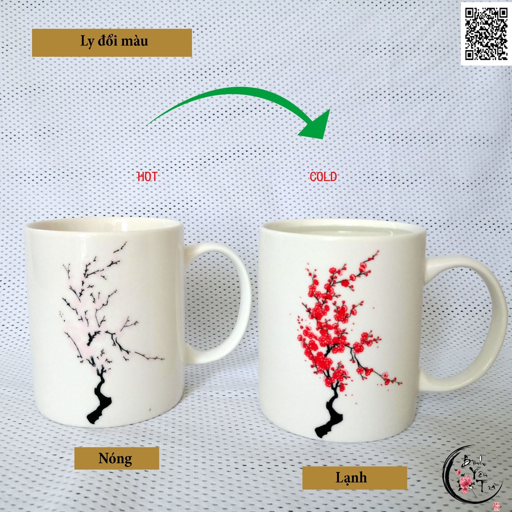 ly /chén đổi màu theo nhiệt độ