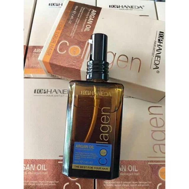 Tinh dầu dưỡng tóc Haneda Collagen Argan Oil