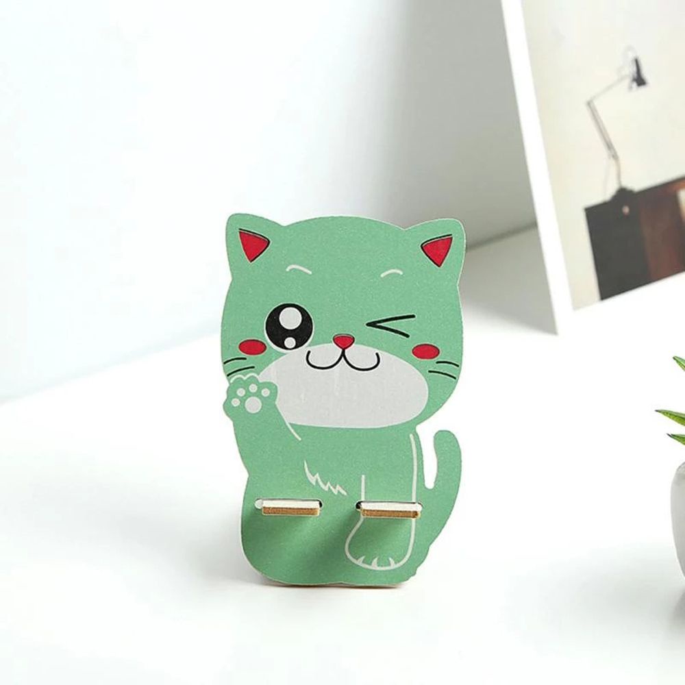 Giá đỡ điện thoại để bàn hình mèo dễ thương nhiều màu