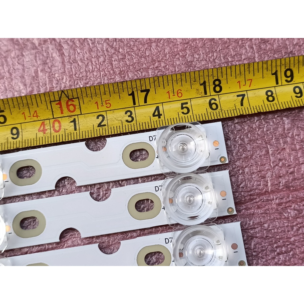 THANH LED TIVI TCL 50P65 50S6500 50A8 50P8 MỚI 100%, BỘ 4 THANH, MỖI THANH 7 BÓNG 6V, DÀI 45,9cm. 4C-LB5007-YH04J