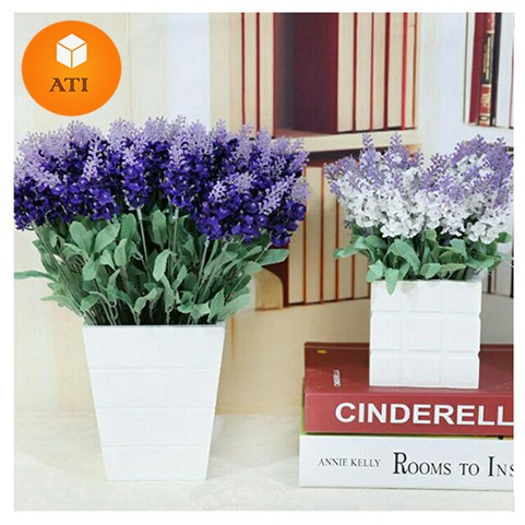 NHÁNH HOA LAVENDER 4 MÀU HOA GIẢ SIÊU ĐẸP