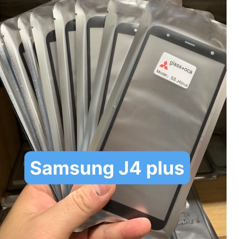 Kính ép liền keo điện thoại samsung J4 plus / J6 plus / J4 core
