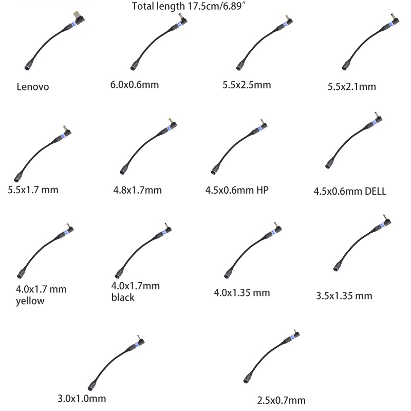 Dây Cáp Sạc Nhanh 5.5x2.1mm Sang DC Chuyên Dụng Cho Laptop