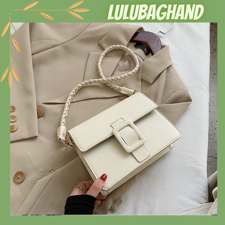 Túi xách nữ đeo chéo đeo vai hai kiểu da PU cao cấp phong cách Hàn Quốc nữ tính trẻ trung LULUBAGHAND L08