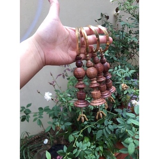 Nậm lồng chim chào mào nậm lồng khuyên làm từ gỗ hương 1 bộ 6 món