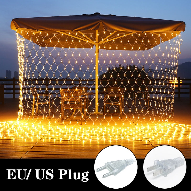 Lưới đèn LED trang trí ban đêm rực rỡ