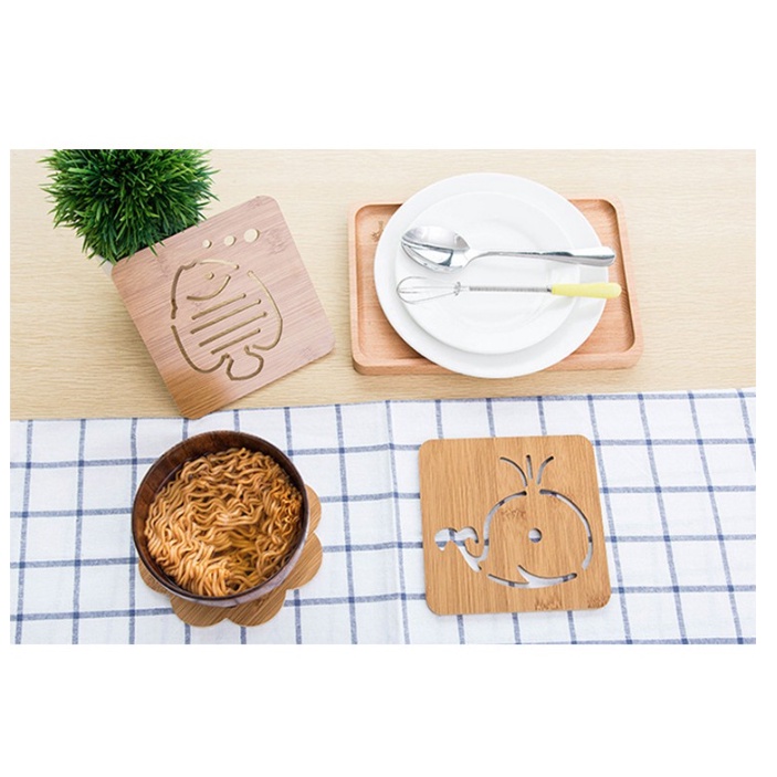 Miếng gỗ lót LY, Nồi hình thú vị ngộ nghĩnh
