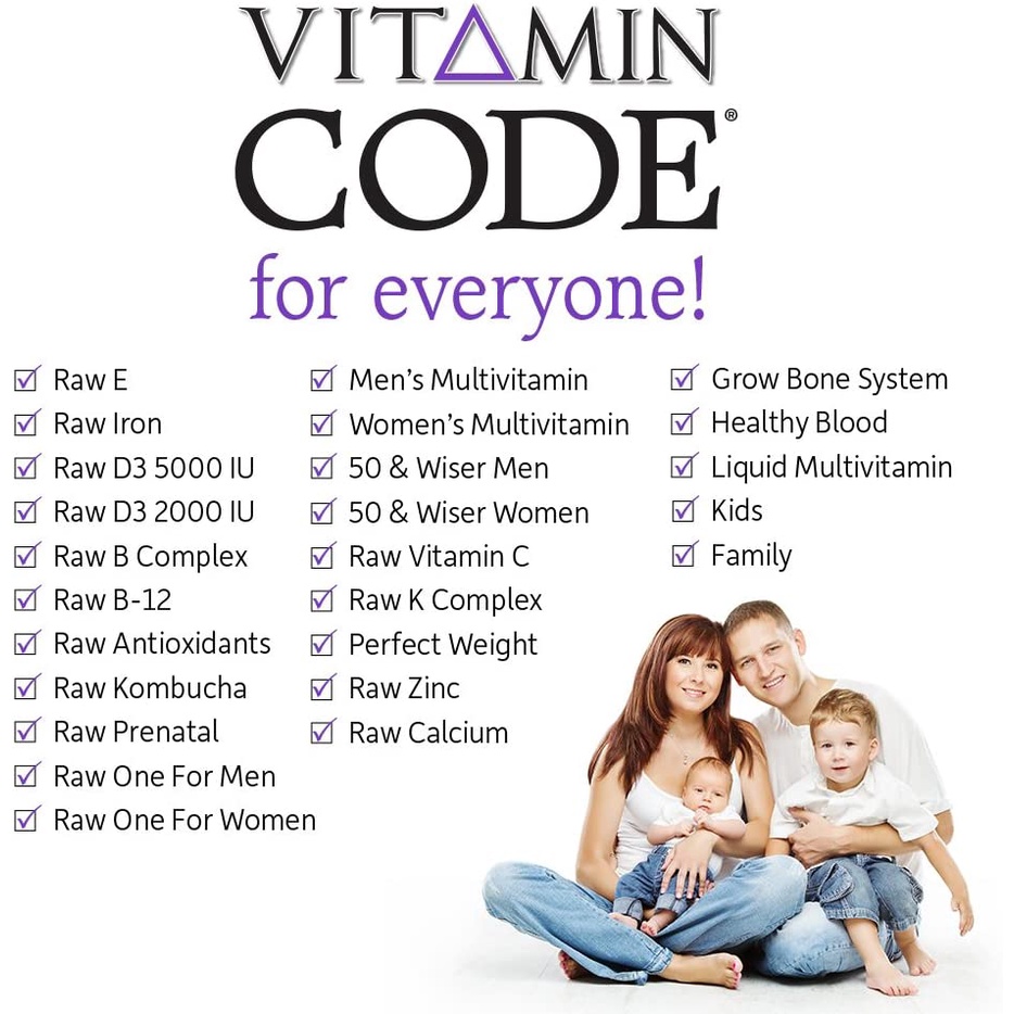 HŨ 60 VIÊN KẼM ZINC - VITAMIN C, Garden of Life VITAMIN CODE, Raw - 30mg Whole Food - NonGMO - Vegan, ĐẸP DA