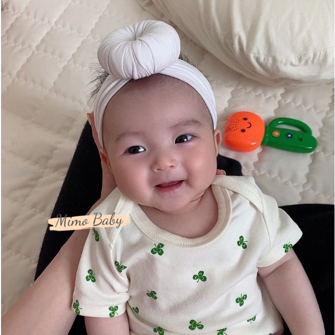 Băng đô thun bản to mẫu xoắn ốc siêu dễ thương cho bé gái BD48 Mimo Baby