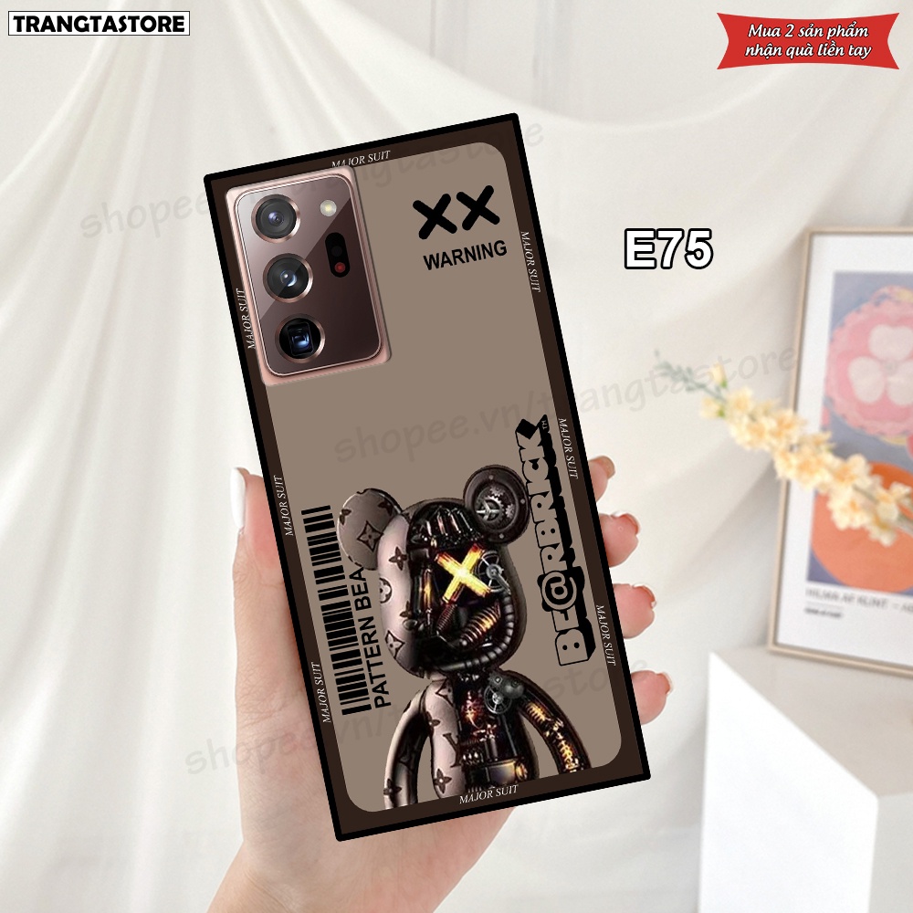 Ốp lưng Samsung Note 20 / Note 20 Ultra / Note 20 Ultra 5G  in hình gấu Bearbrick,Metal Style,Doremon siêu dễ thương chấ