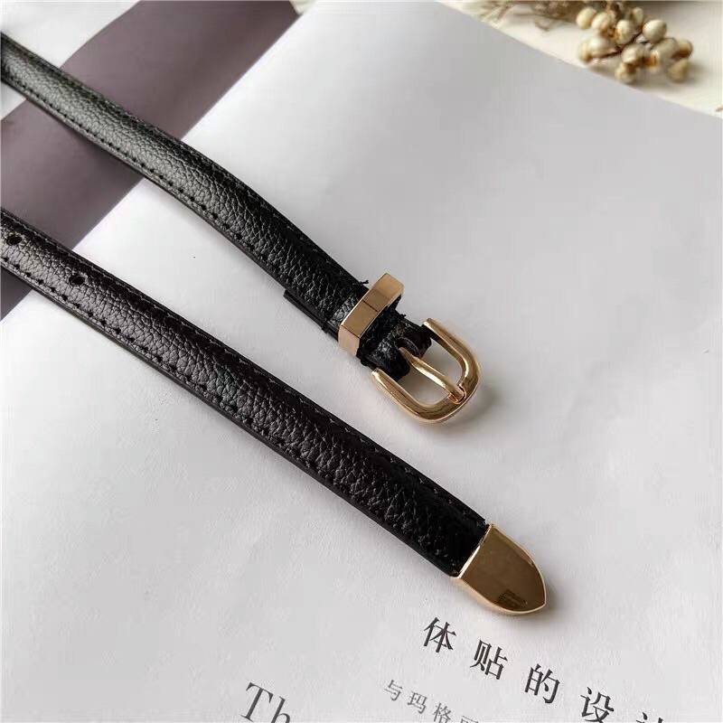 Thắt lưng bản nhỏ 1.4cm Đv005 da đẹp - Đai váy nịt áo blazer sơ mi bản nhỏ phụ kiện váy sim sim shop