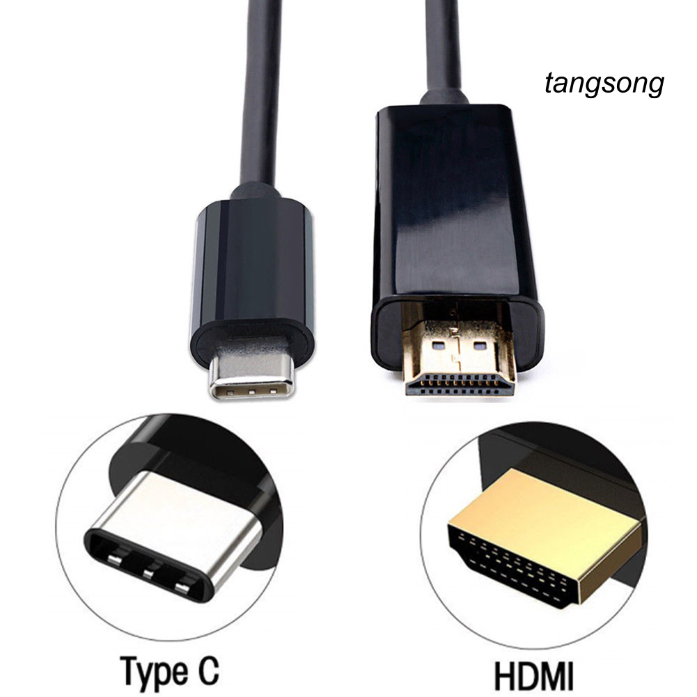 Cáp Chuyển Đổi Ts-1.8M Usb 3.1 Type-C Sang Hdmi-Compatible Hd 4k 1080p