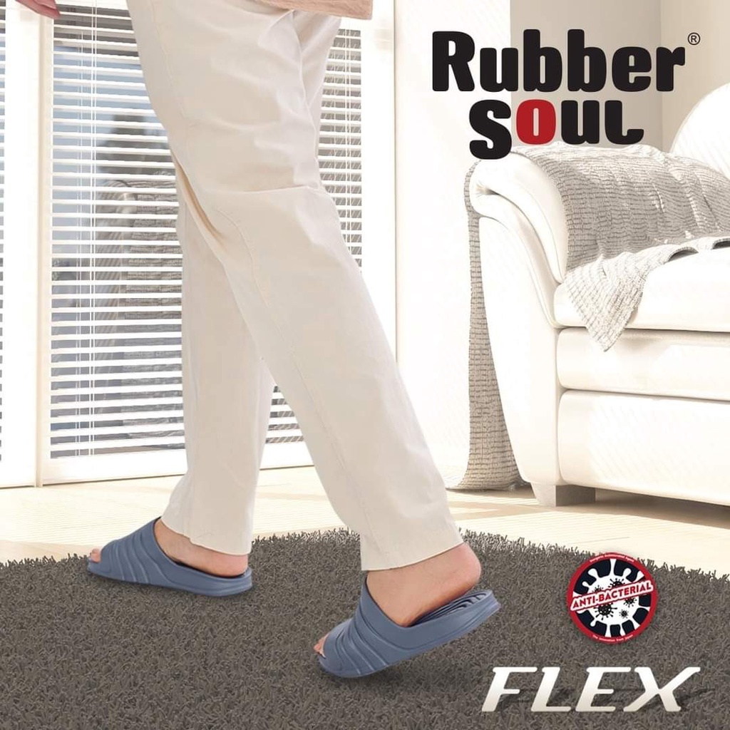 Dép đúc nguyên đôi quai ngang Thái Lan Nam Cao Su Siêu êm chân, nhẹ, thoải mái RUBBER SOUL - FLEX