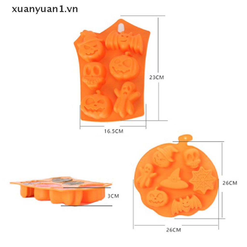 Khuôn Silicon Làm Bánh Phong Cách Halloween Độc Đáo