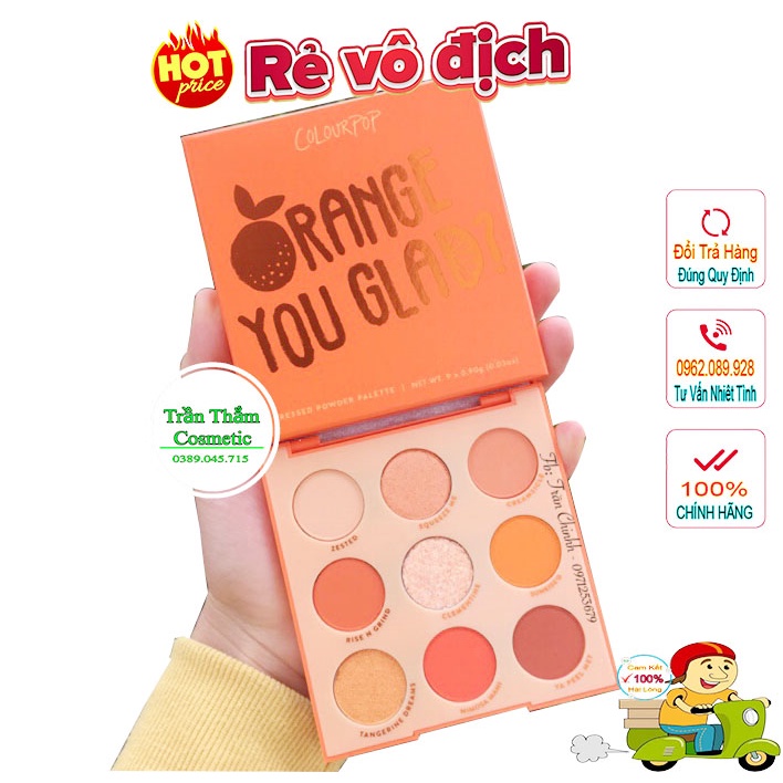 Bảng phấn mắt tone cam Colourpop Orange You Glad
