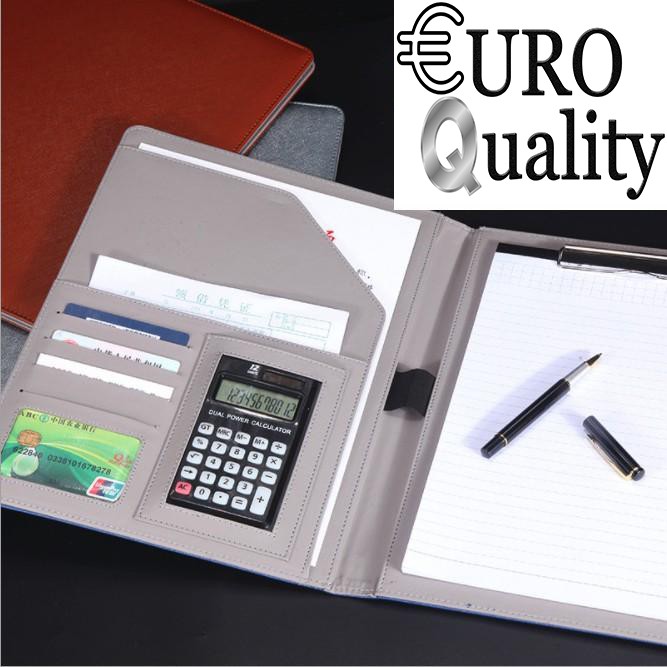 Cặp da công sở khổ A4, tặng kèm máy tính bỏ túi | BigBuy360 - bigbuy360.vn
