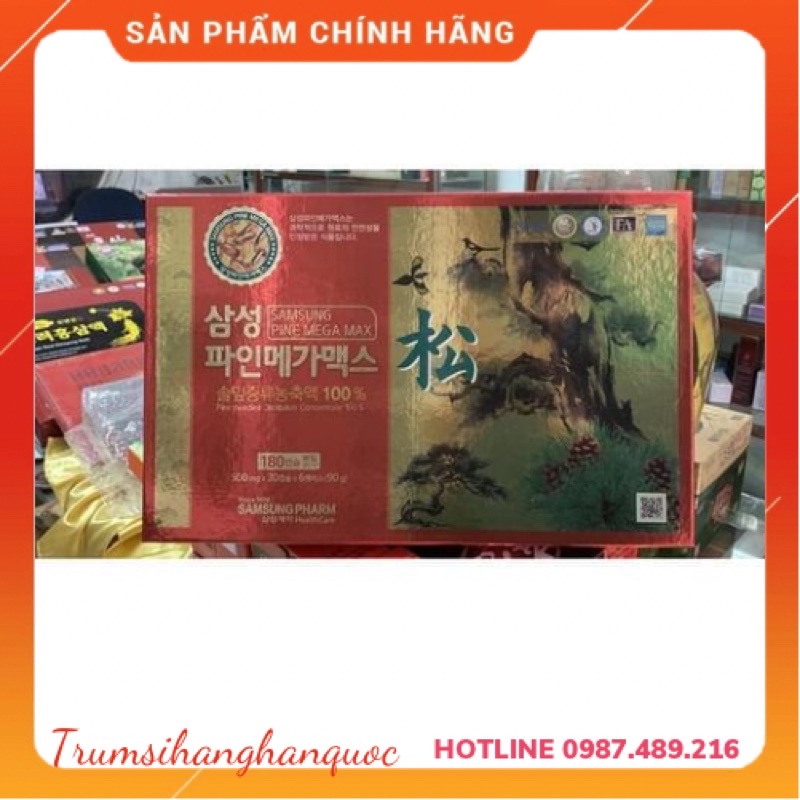 Tinh dầu thông đỏ samsung pharm 180 viên x 500mg