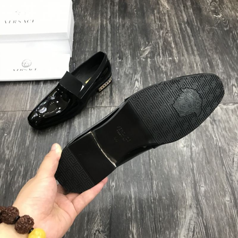 Giày lười da thật Versace